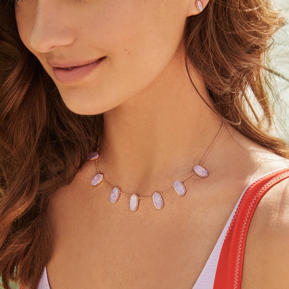 Kendra Scott Hot Pink Kyocera Opal Set - Picture 4 of 5